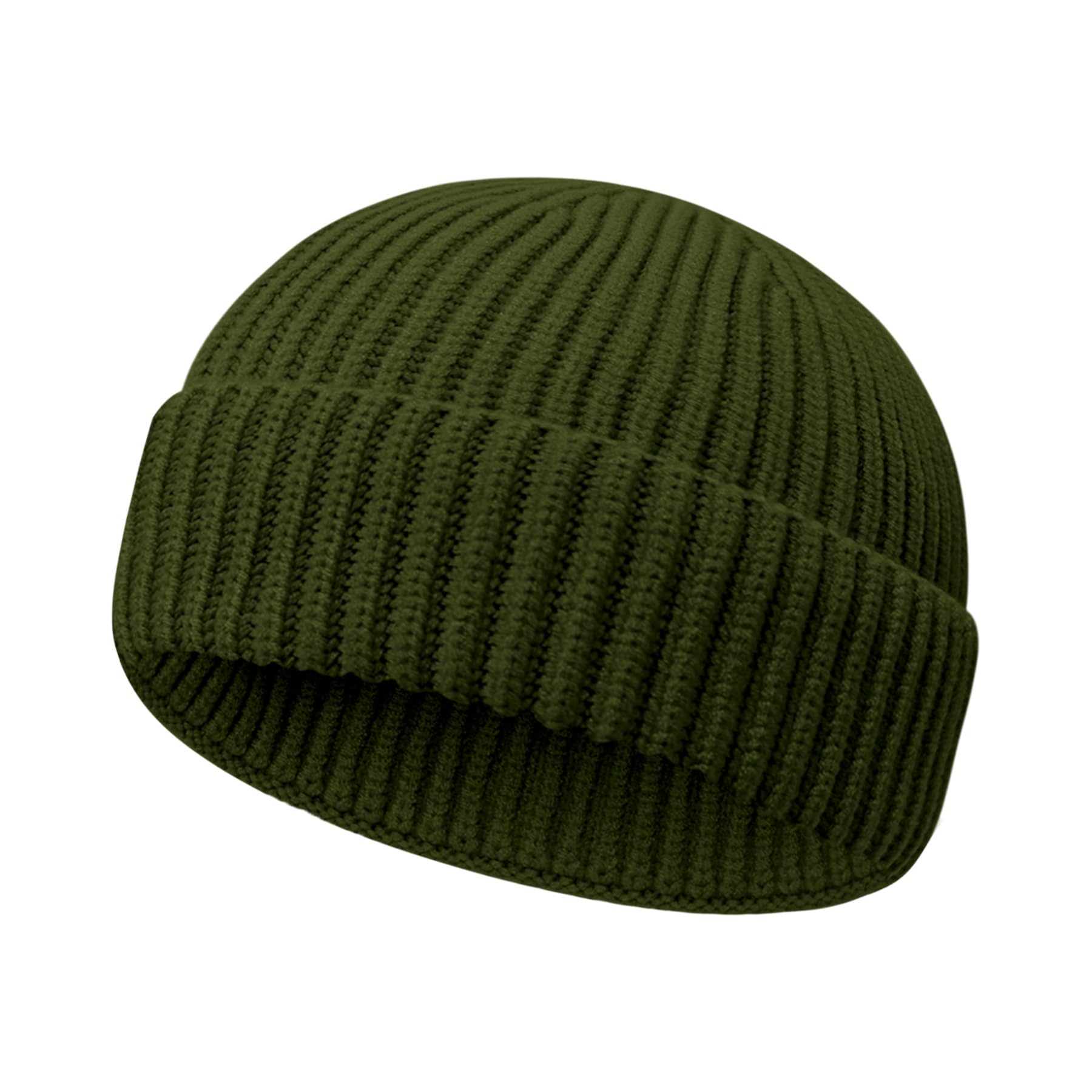 Wool Fisherman Beanies for Men Women Short Cuff Knit Beanie Winter Warm Hats Trawler Hat Stylish Watch Cap